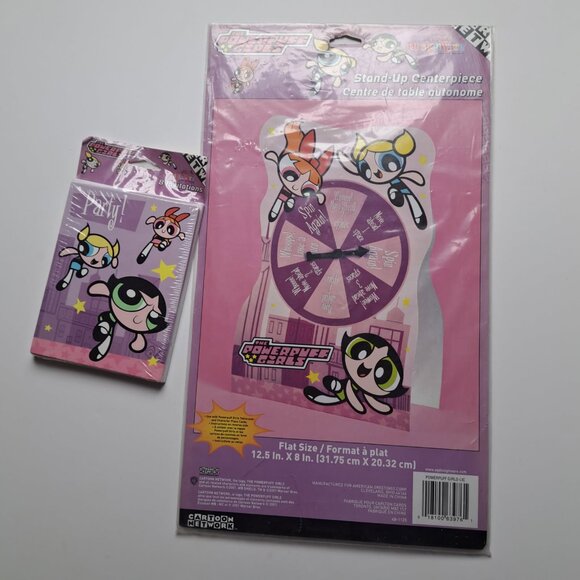 Powerpuffs girls party invitation decoration center piece game by Designware NEW - Picture 1 of 2